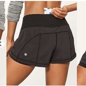 Lululemon Break Free Short 2.5" Black sz 6